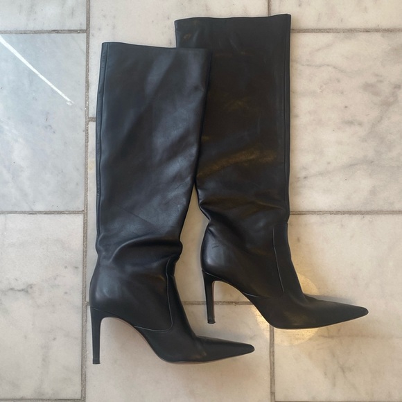 Zara Leather Boots - Picture 1 of 7